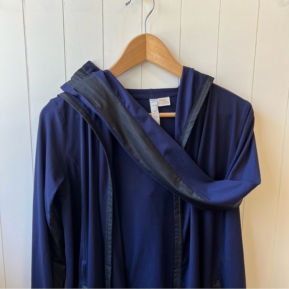 Diadora Hooded Cover Up Jacket, Blue, Size Small - Picture 4 of 9